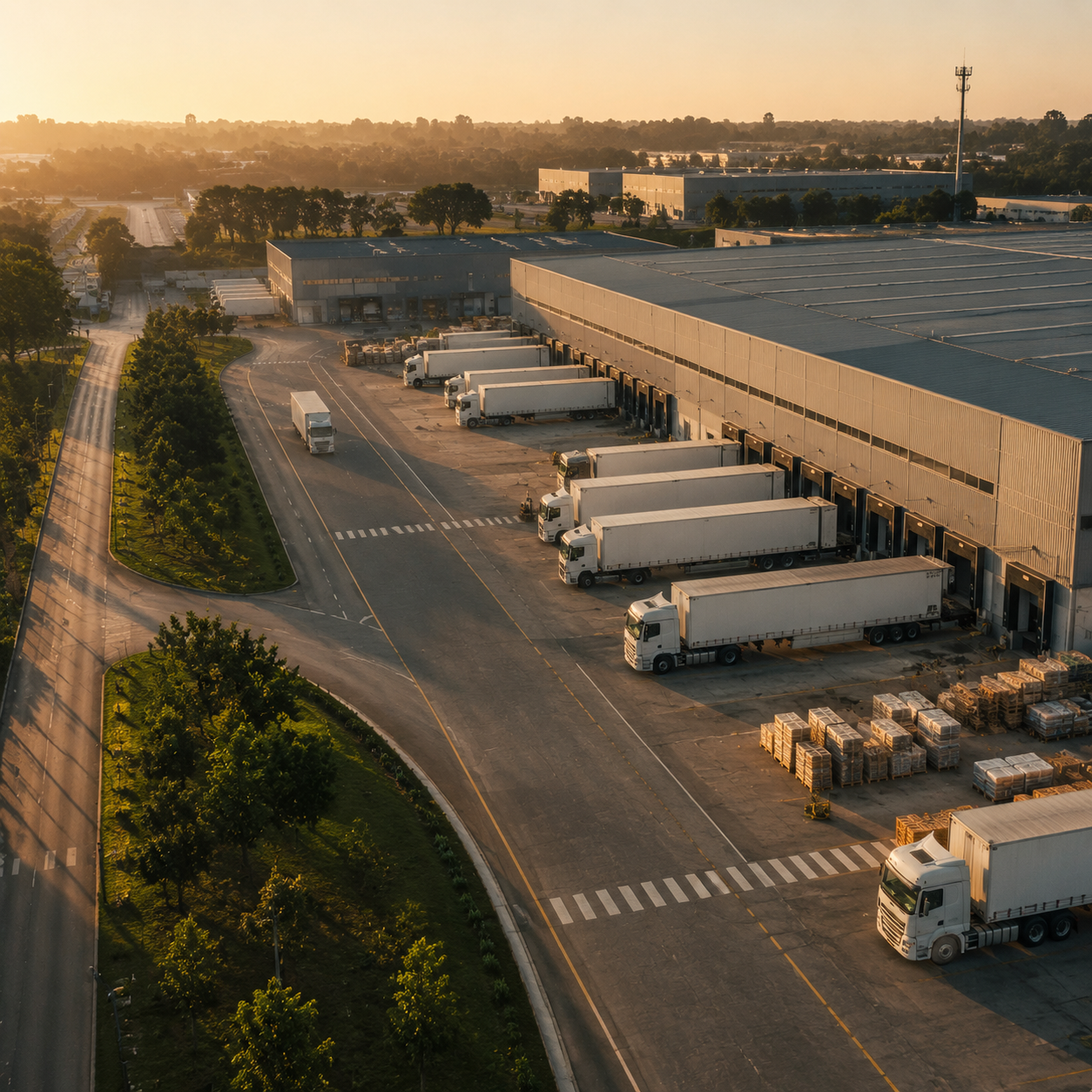 Operacion logistica con transporte y movimiento de mercaderia